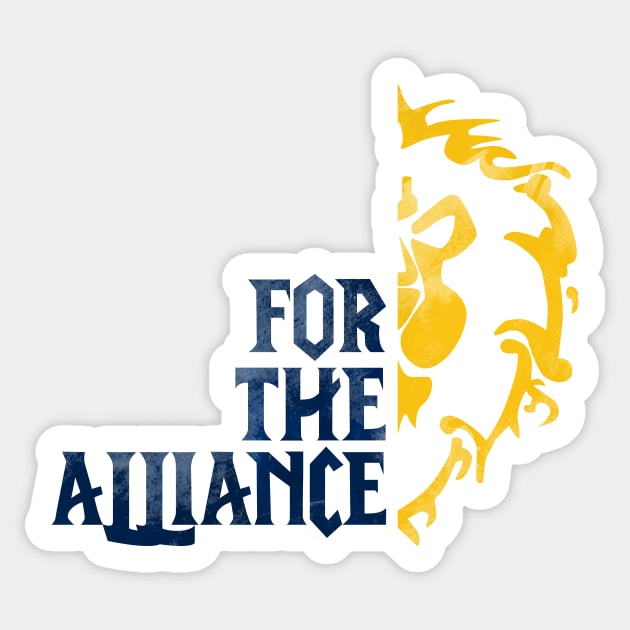 For The Alliance! Sticker by zxmasteras